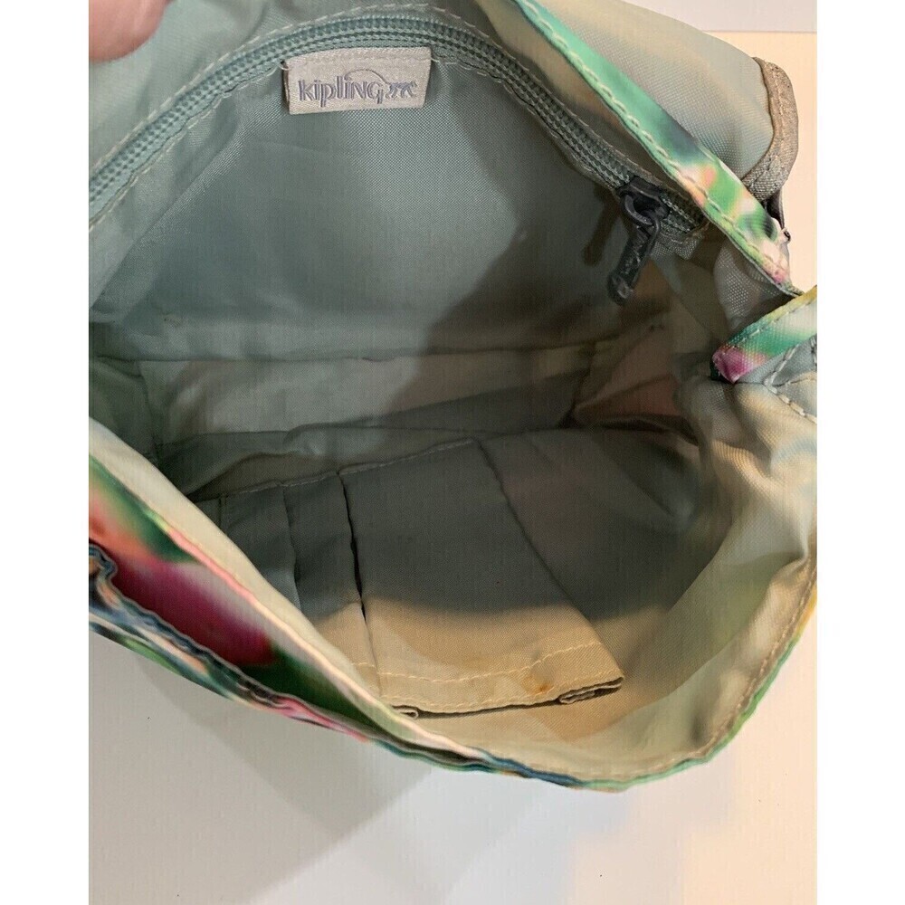 Kipling Womens Shoulder Handbag Floral Nylon Vibrant Colors Purse Spring - Picture 12 of 15